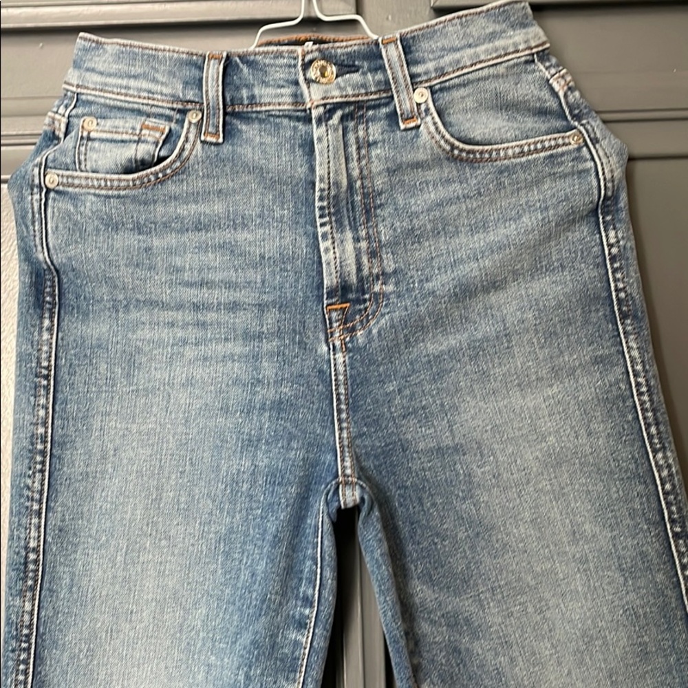 7 forMankind boyfriend style high waisr worn once